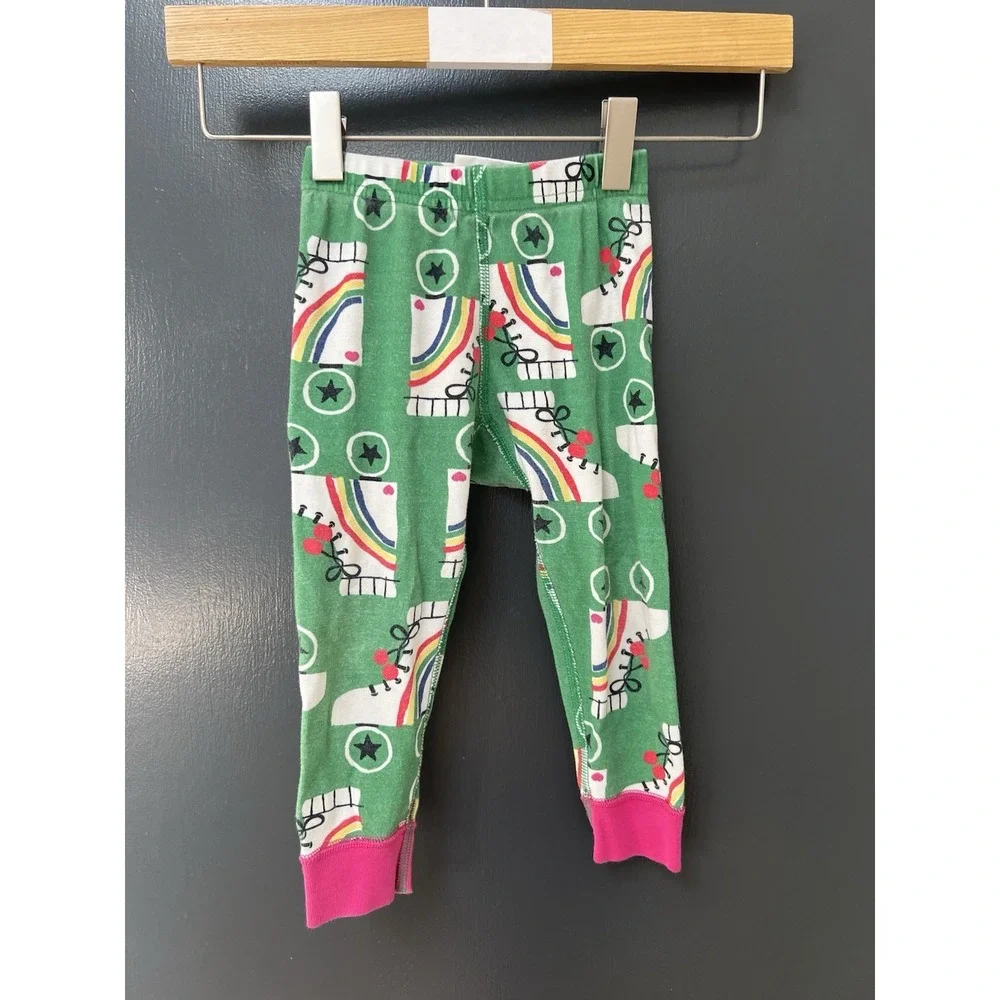 Hanna Andersson ROLLER SKATE PAJAMAS Girls Sz 2T Retro PJs